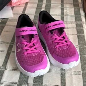 Under Armour girls Pink Sneakers size 3
